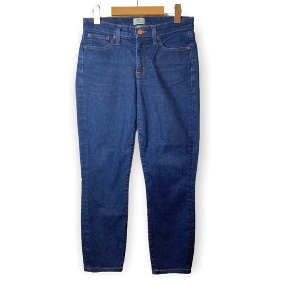 J.  Crew Toothpick Skinny Ankle Jean in Classic Rinse Indigo - Picture 1 of 8